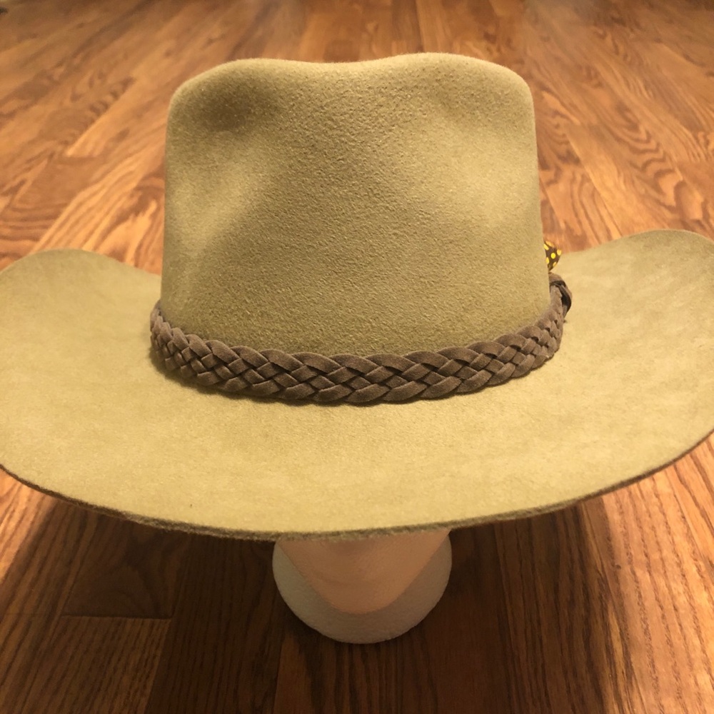 Sz L Drover Swagman Fur Felt Australian Hat Unisex Mink Brown - Picture 13 of 17